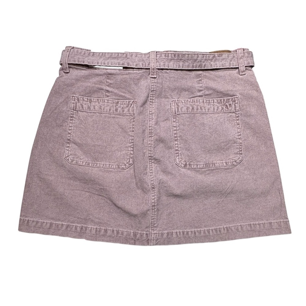 NWT American Eagle Lavender Corduroy Super Hi-Rise A-Line Mini Skirt Size 12/31 - Picture 4 of 11